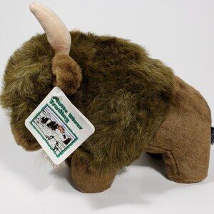 Vintage Buffalo Plush Toy Tags Platte River Trading 1998 Bison Wildlife